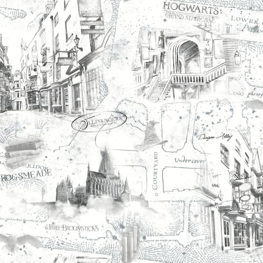 RoomMates Harry Potter Map Peel & Stick Wallpaper